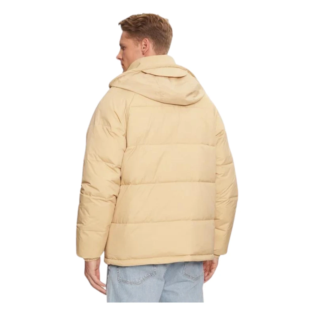 Tommy Hilfiger Beige Hooded Pufferjas Beige Heren