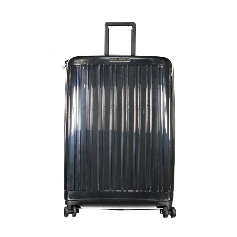 Piquadro Homme Noir Valises, Taille: One Size Policarbonato Grande Valise Trolley