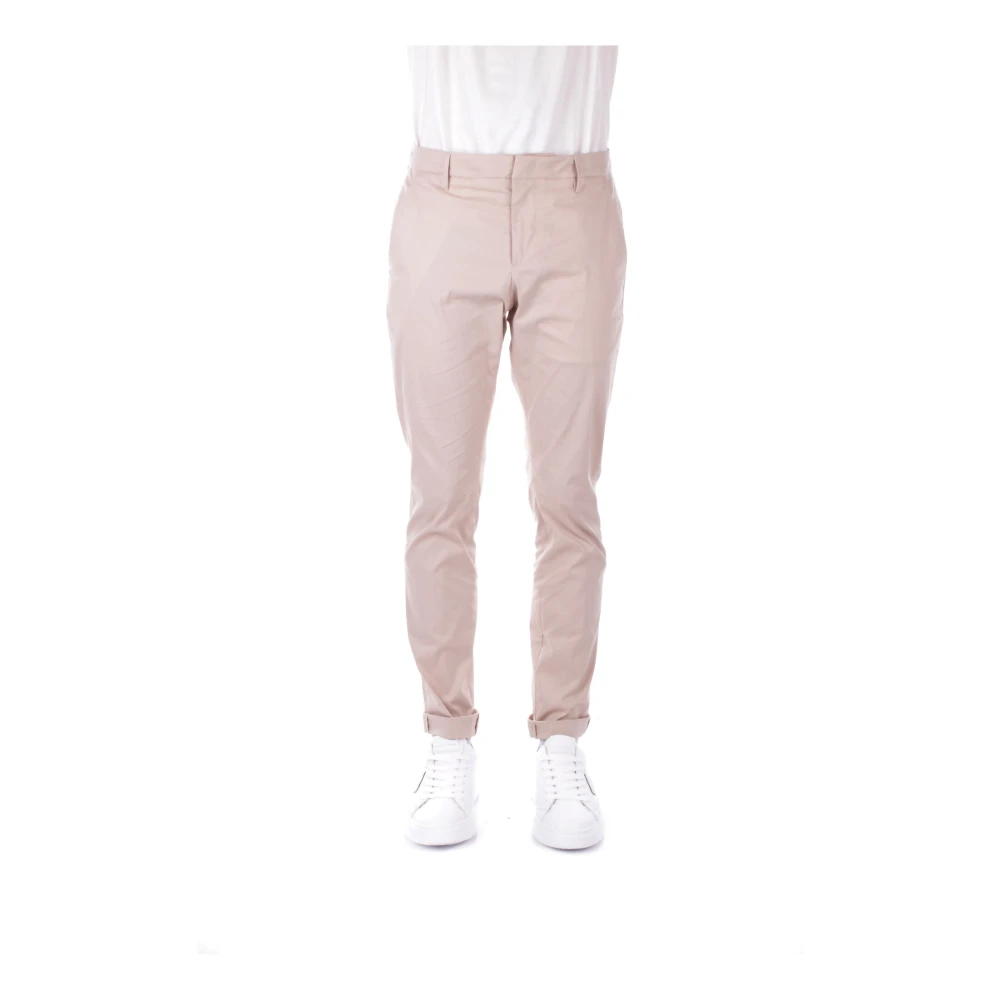 Dondup Beige Broek met Logo Sluiting Beige Heren