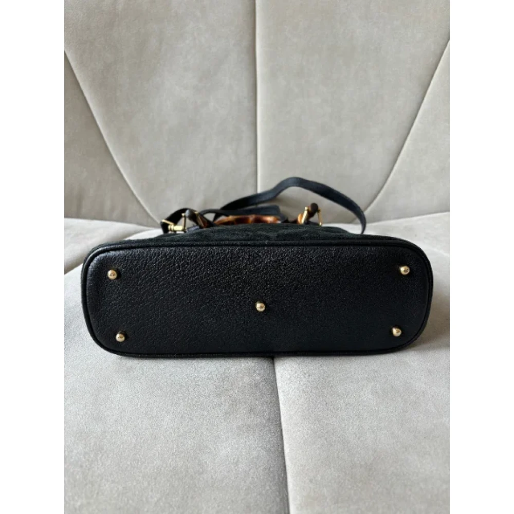 Gucci Vintage Pre-owned Leather gucci-bags Black Dames