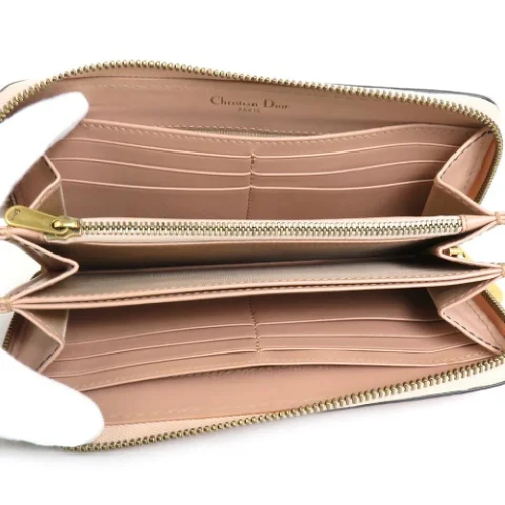 Dior Vintage Pre-owned Leather wallets Pink Dames