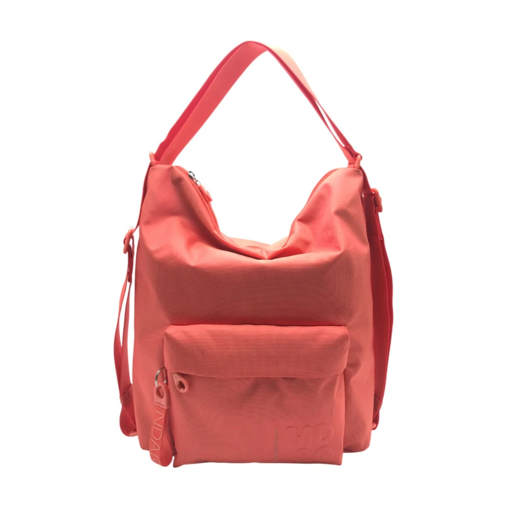 Mandarina Duck Omzetbare Schoudertas Rugzak Md20 Red Dames
