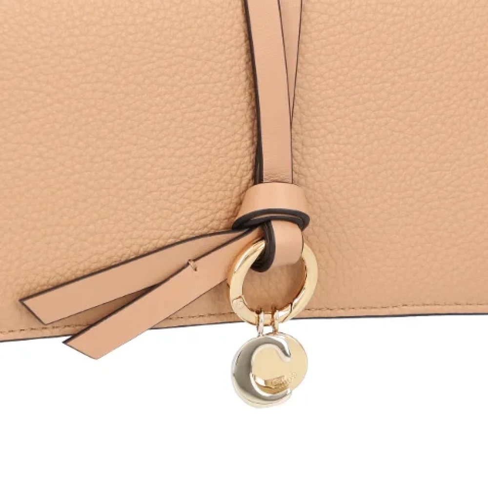Chloé Leather wallets Beige Dames