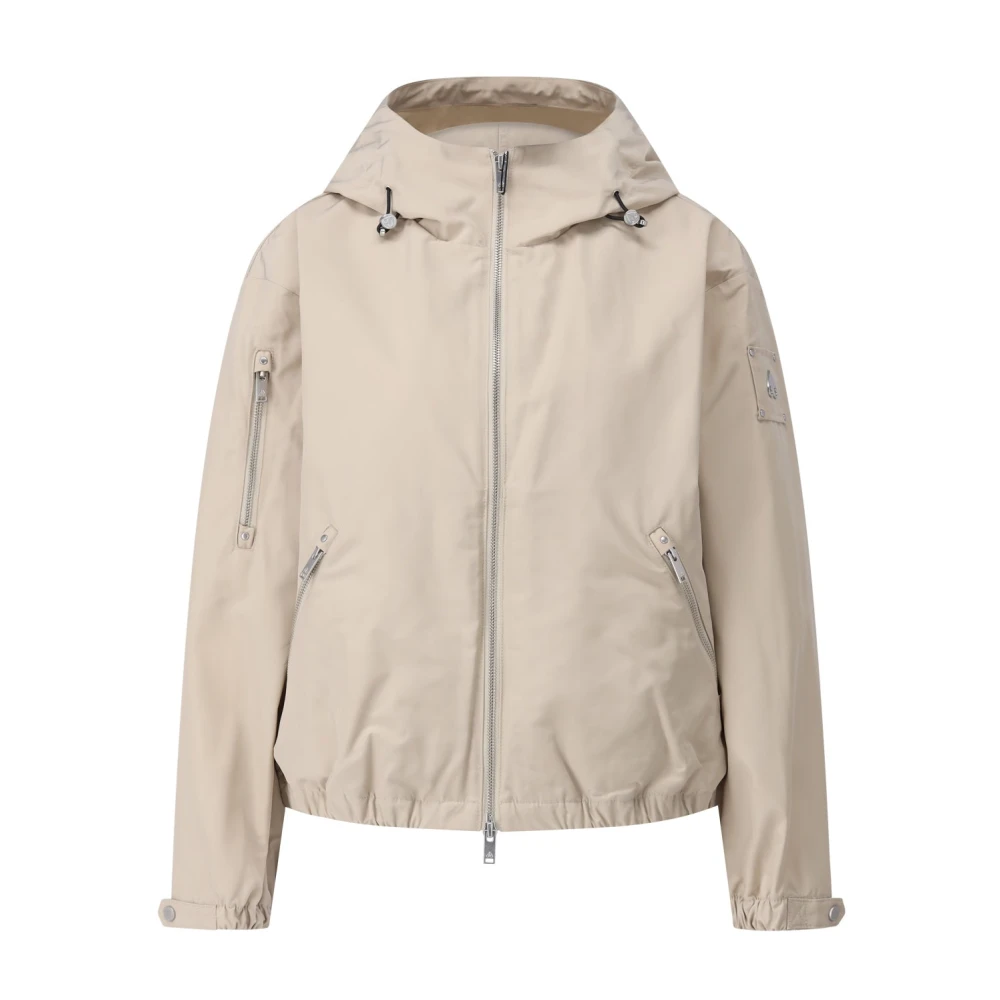 Moose Knuckles Waterafstotende Hooded Blouson Jacket Beige Dames