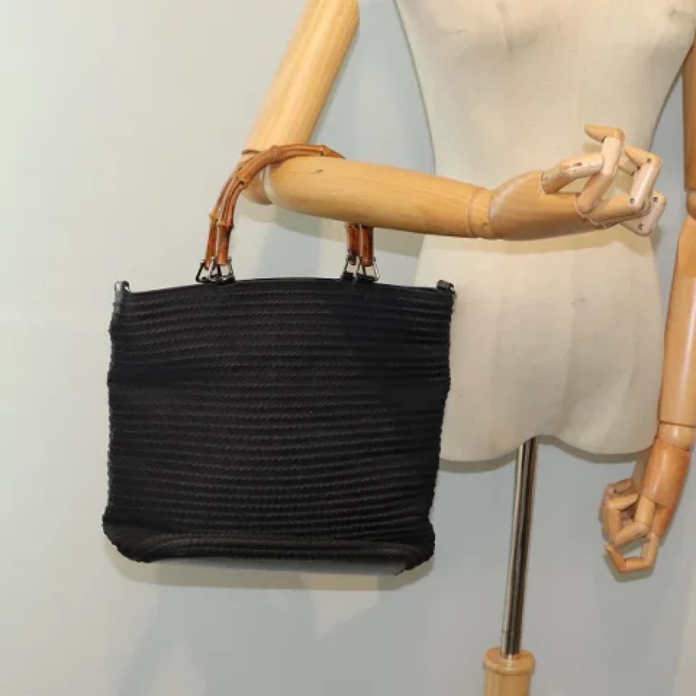 Gucci Vintage Pre-owned Fabric gucci-bags Black Dames
