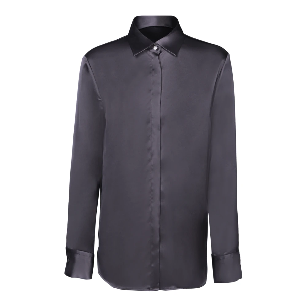 Blanca Vita Klassieke Bruine T-shirt Polo Aw24 Gray Dames