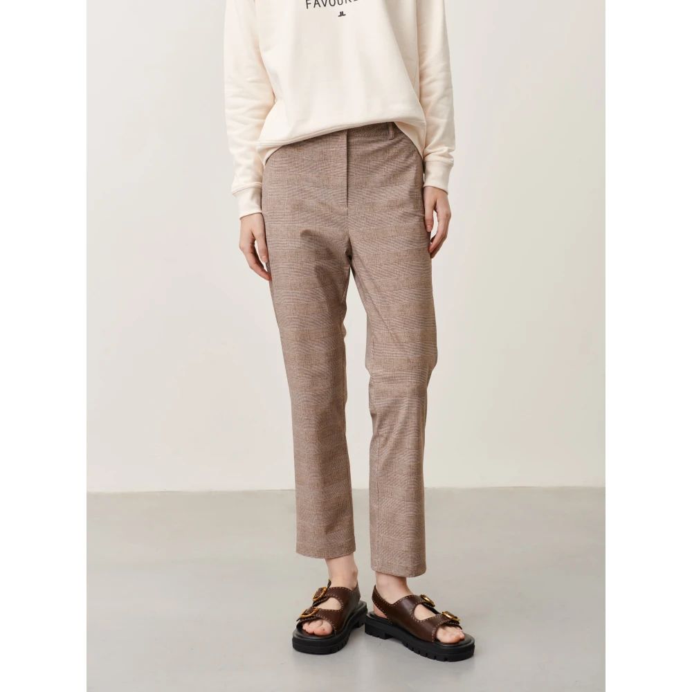 Jane Lushka Straight Trousers Beige Dames