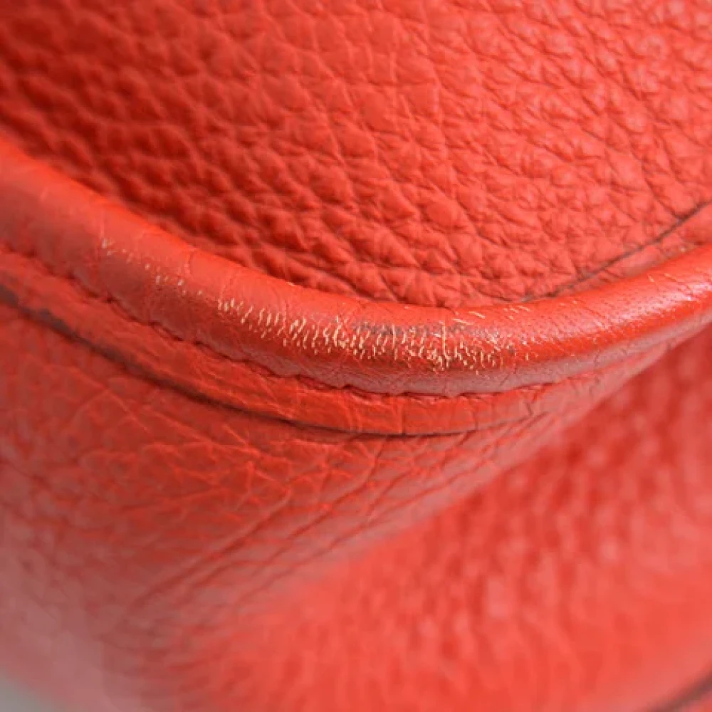 Hermès Vintage Pre-owned Leather crossbody-bags Red Dames