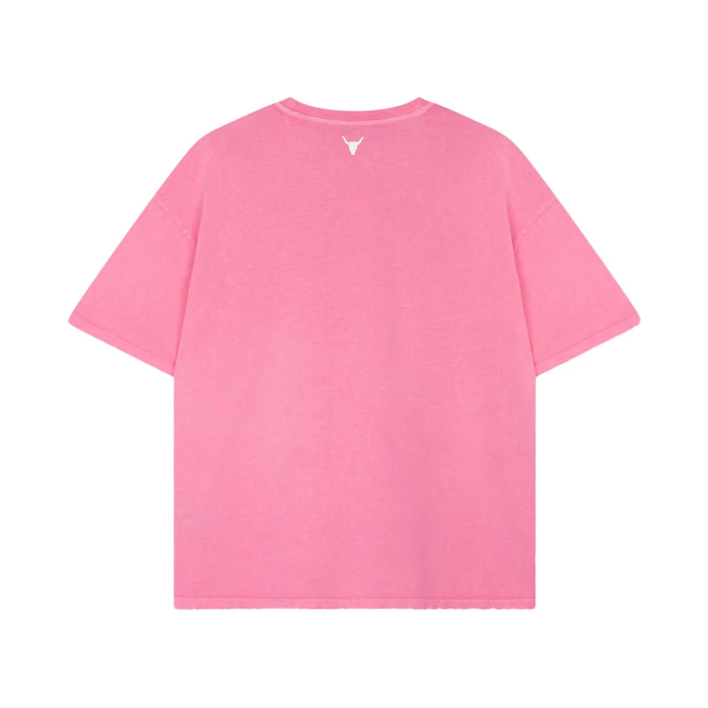 Alix The Label Gewassen Label T-shirt Pink Dames