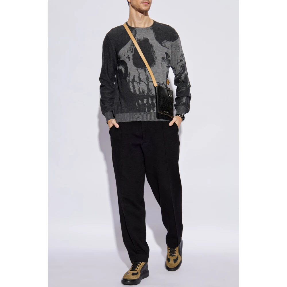 alexander mcqueen Wollen trui Gray Heren