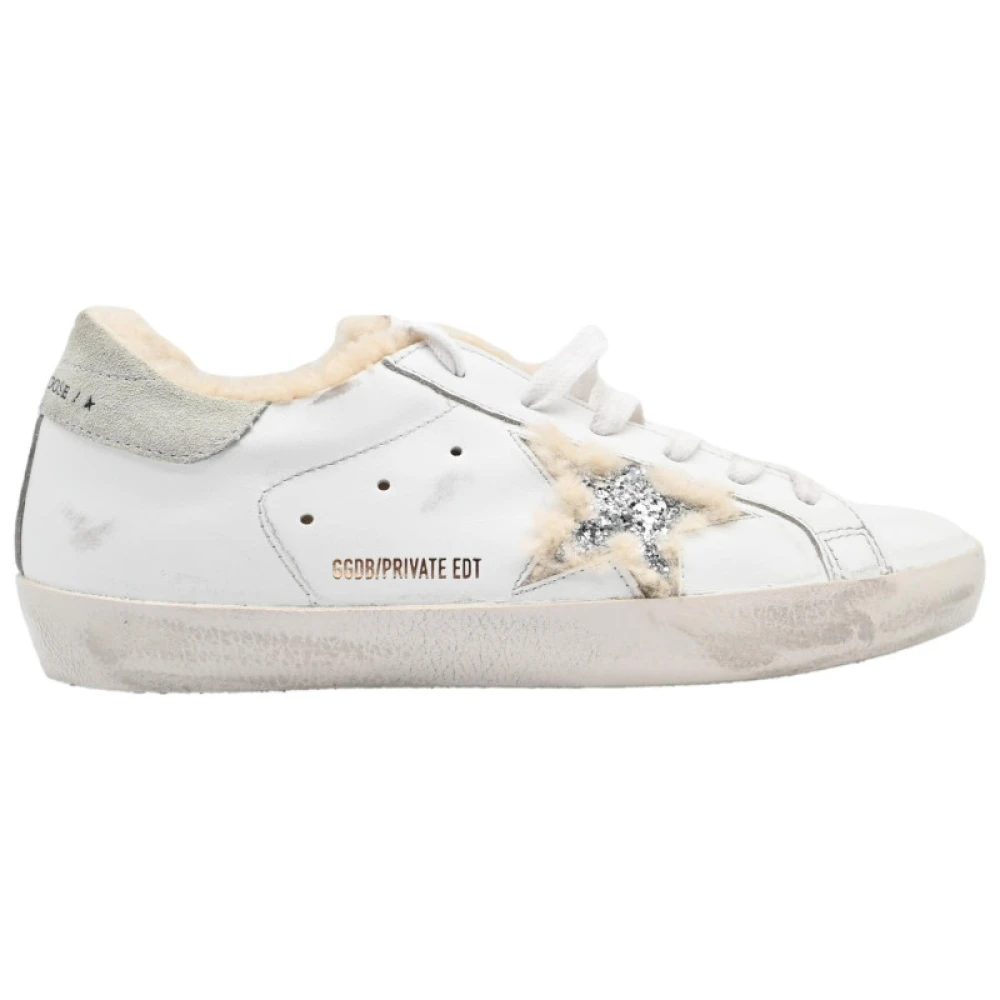 Golden Goose Klassiska Superstar Sneakers med Läderöverdel White, Dam