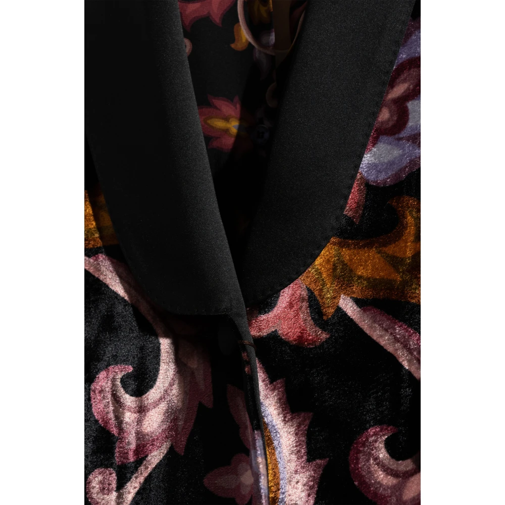 ETRO Gestreepte fluwelen blazer Multicolor Dames