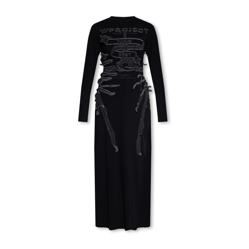 Y Project Katoenen jurk Black Dames