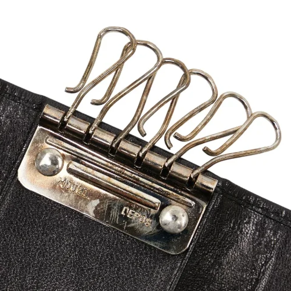 Gucci Vintage Pre-owned Leather key-holders Black Dames