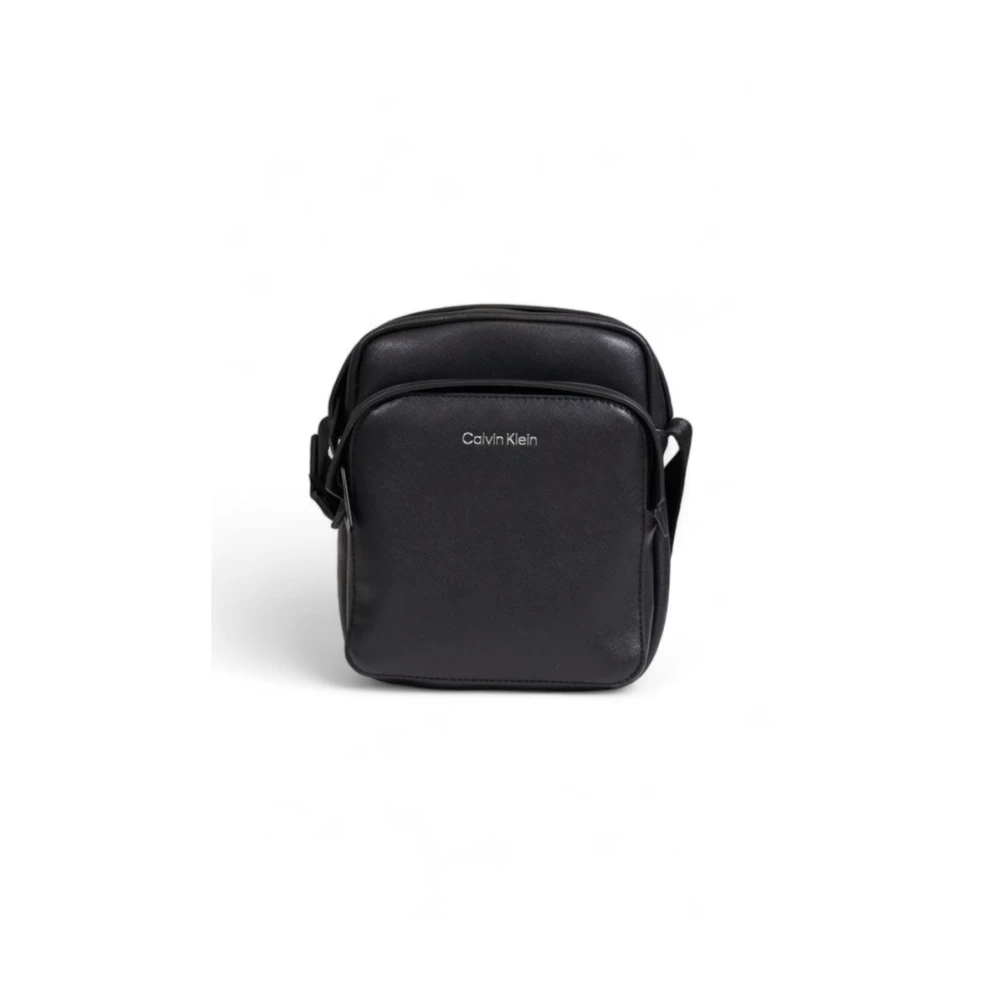 Calvin Klein Zwarte gerecyclede polyester tas Black Heren
