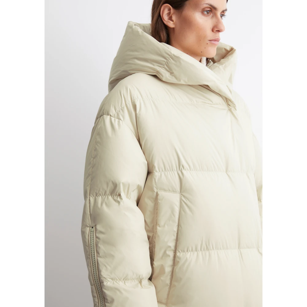 Marc O'Polo Relaxte gewatteerde jas met capuchon Beige Dames