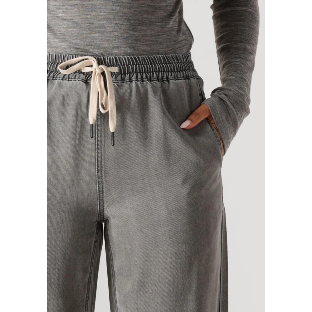 Object Wijde Broek Grijs Gray Dames