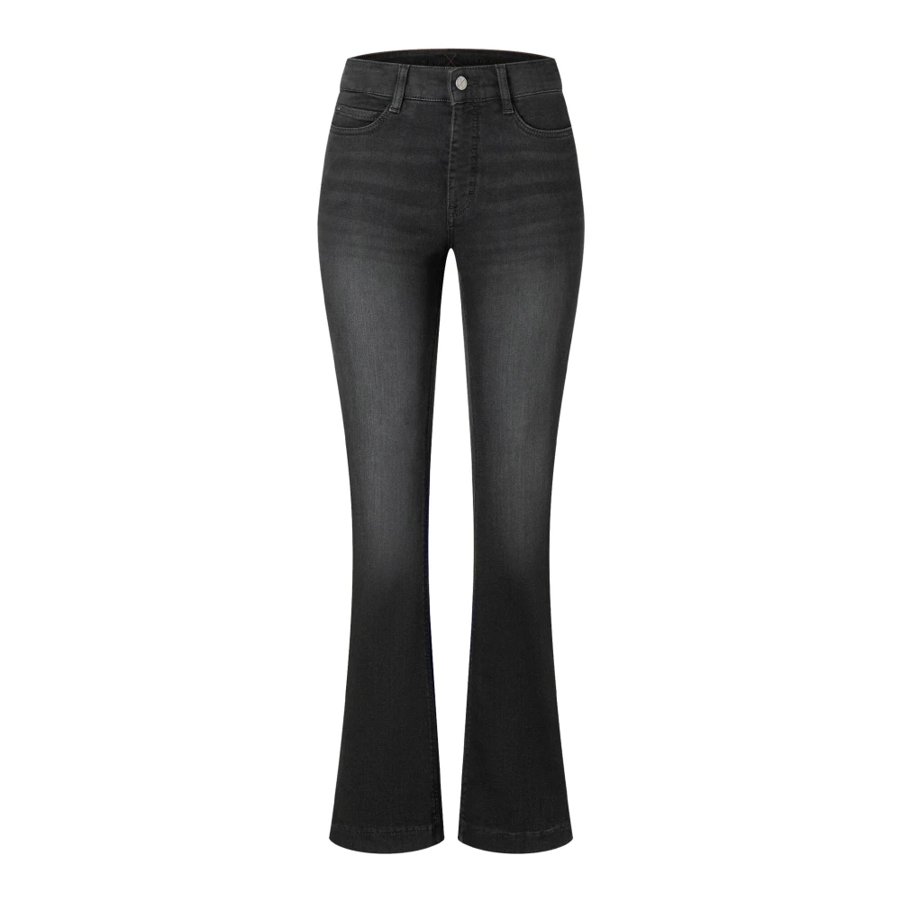 MAC Zwart Gewassen Denim Bootcut Jeans Black Dames