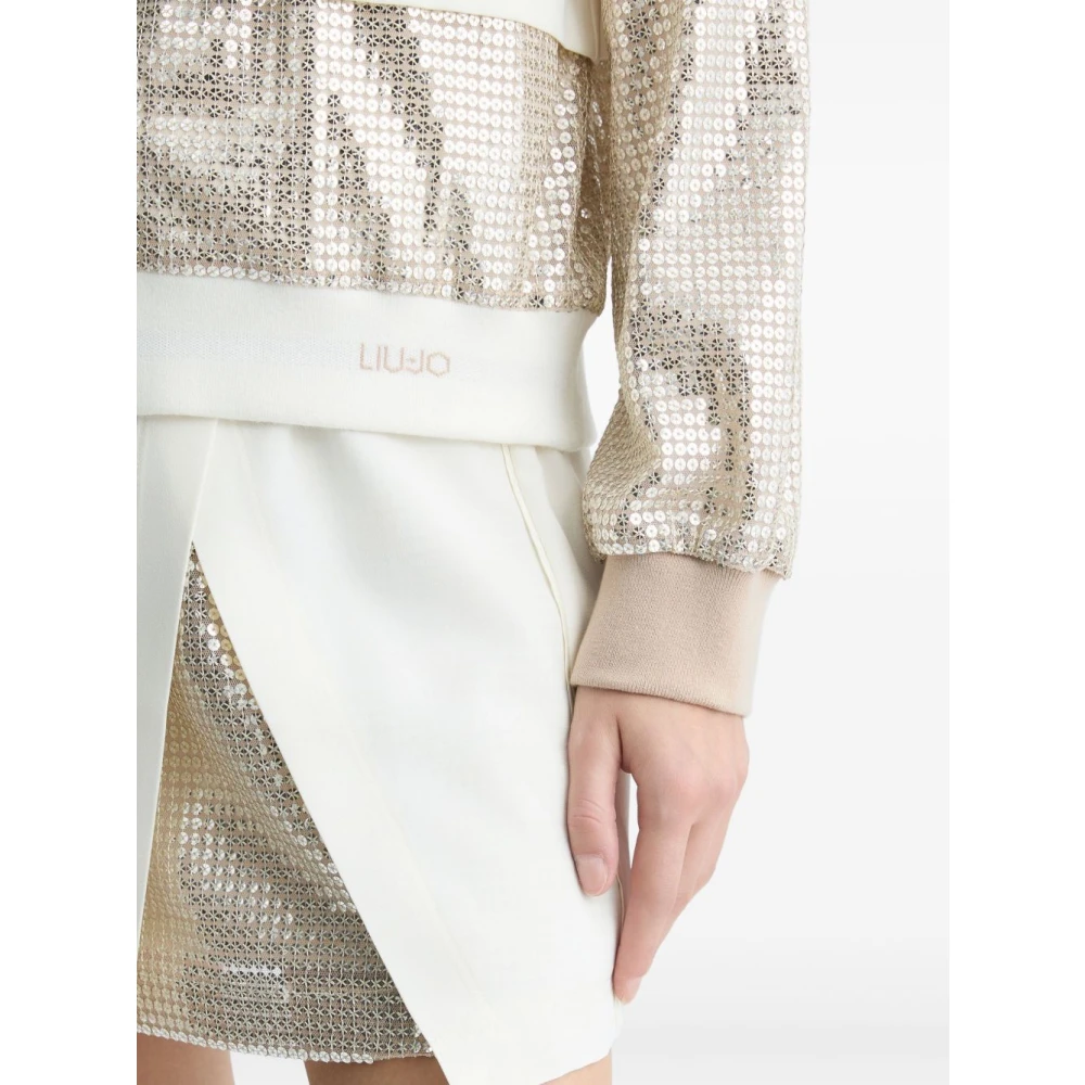 Liu Jo Wit Grijs Jas Kledingcollectie White Dames