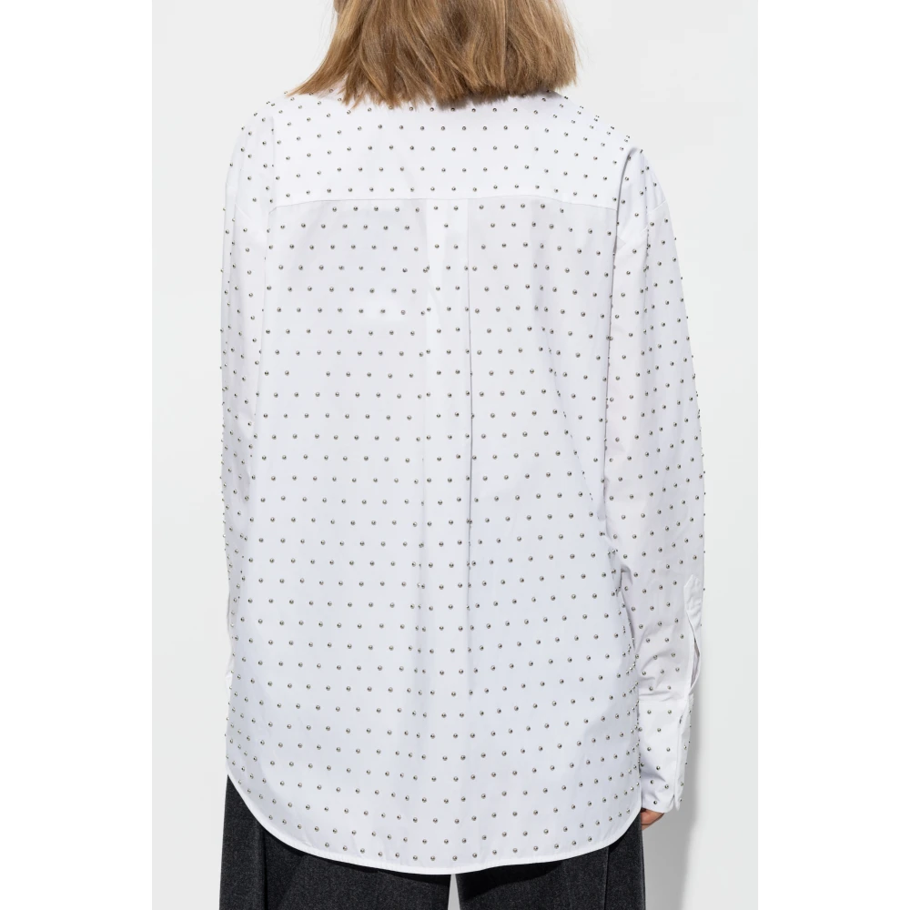 SPORTMAX Shirt met decoratieve afwerking Vicky White Dames
