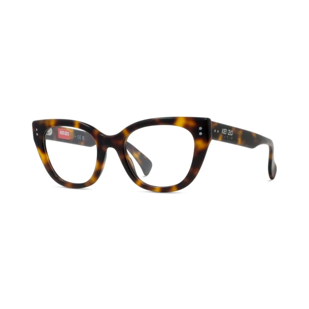 Kenzo Unisex Brown Glasses, 52 Mm, Vintage Boke Flower Cat Eye Glasses