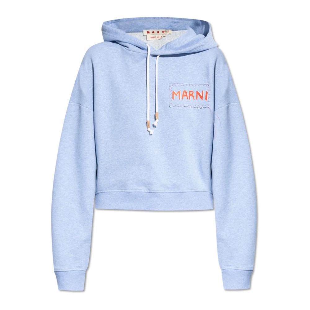 Marni Women's Blue Hoodie - Hoodies - 2XS - Sweatshirts & Hoodies
