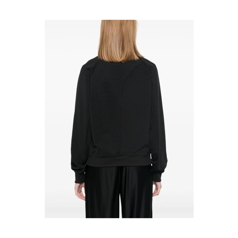 Y-3 Zwarte Textuurrits Jas Black Dames