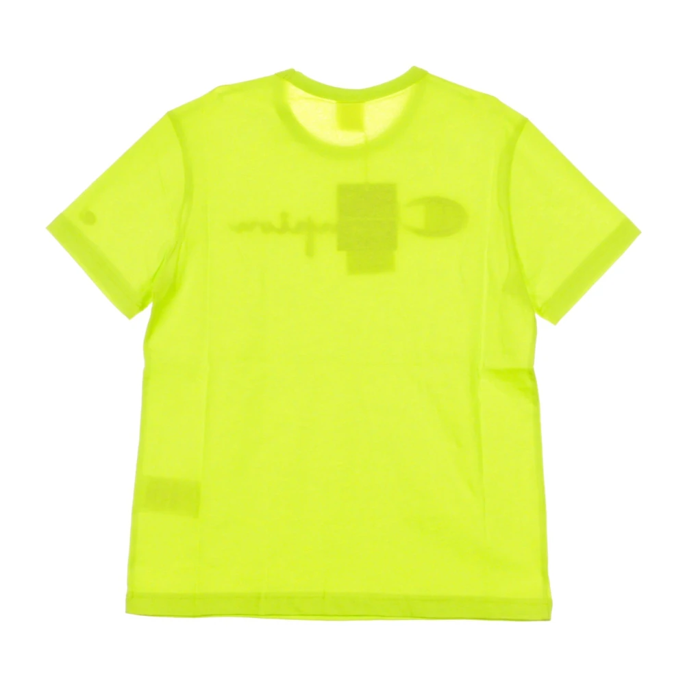 Champion Fluo Green Crewneck Tee Green Heren