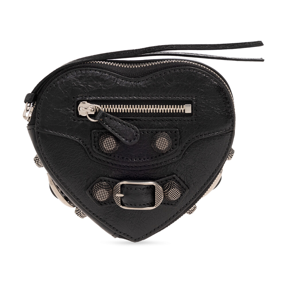 Pochette en cuir en forme de c ur Balenciaga Femme Miinto