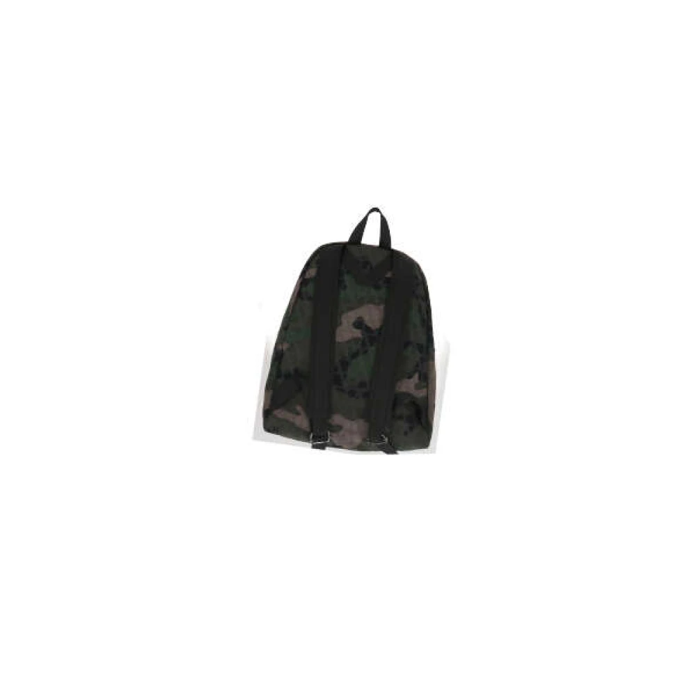 Valentino Garavani Camouflage Canvas Rugzak met Iconisch Toile Motief Multicolor Heren