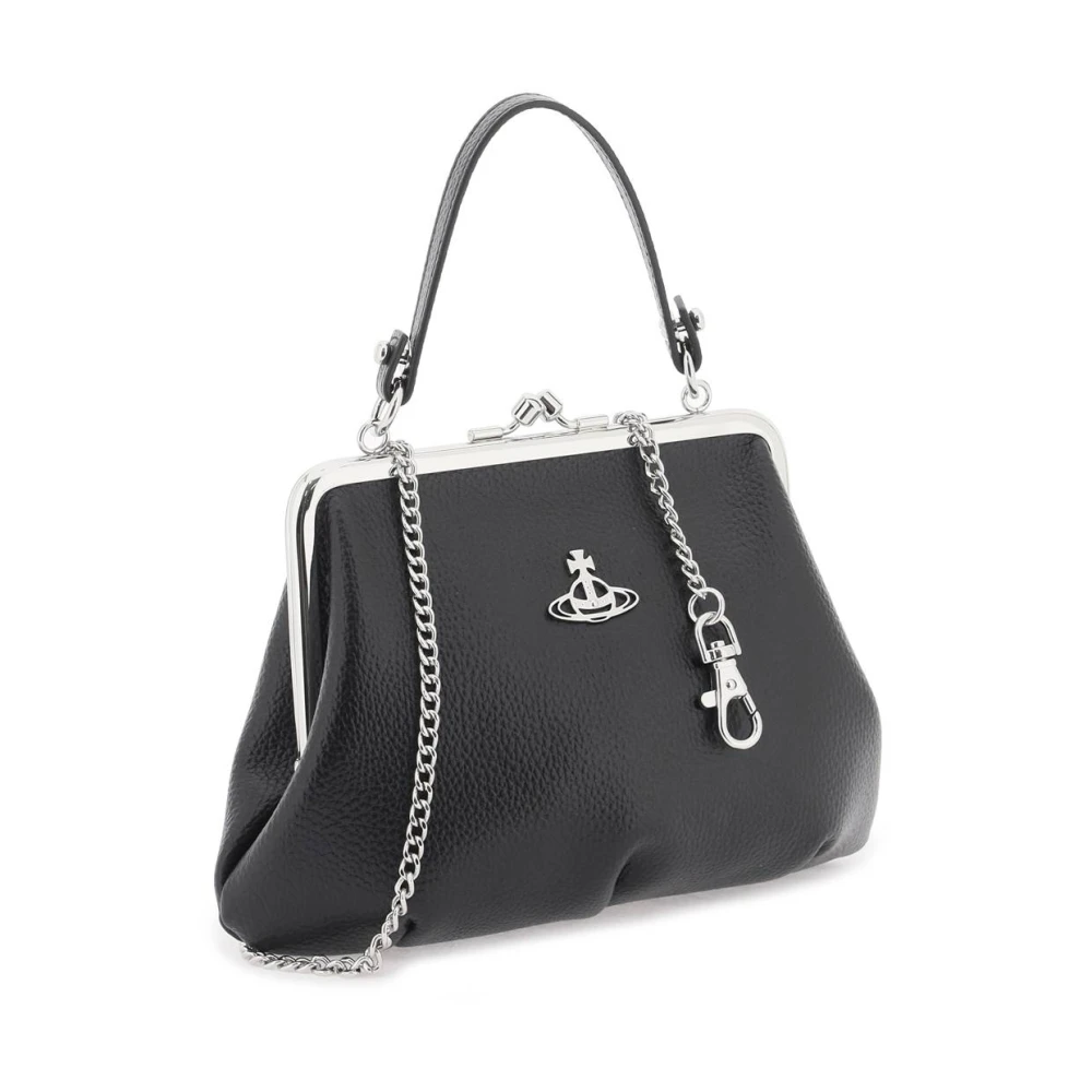 Vivienne Westwood Vintage Stijl Oma Handtas Black Dames