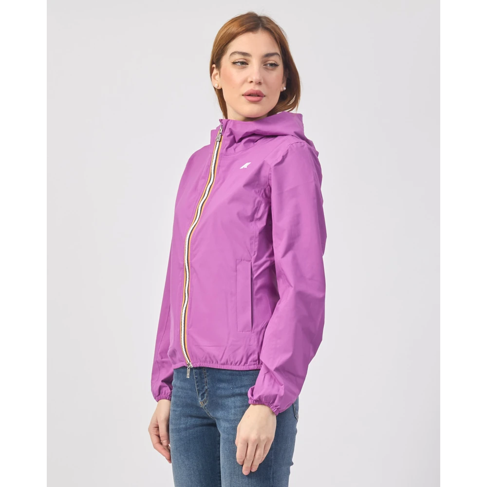 K-way Paarse Korte Jas Lily Purple Dames