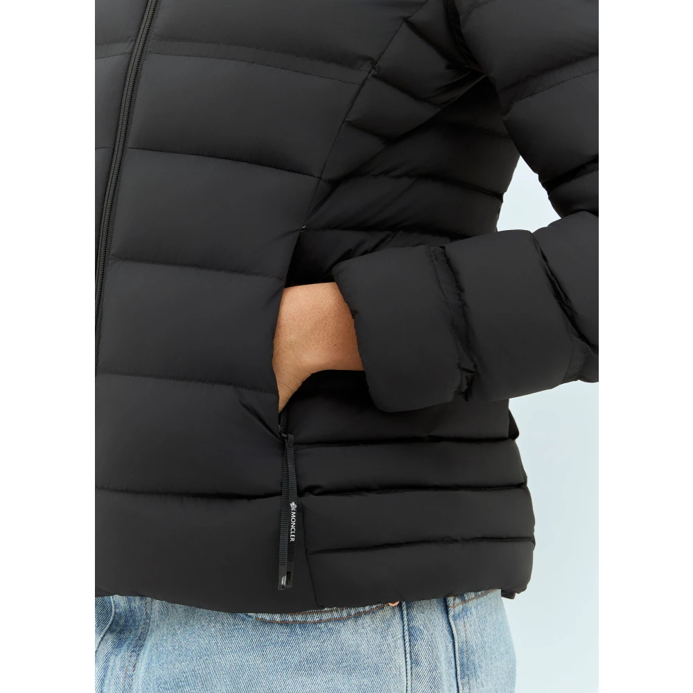 Moncler Gewatteerde Hooded Donsjas Black Dames
