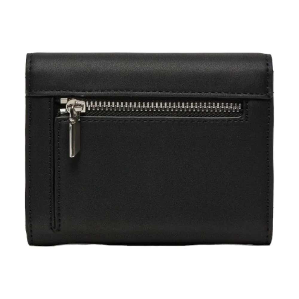 Calvin Klein Trifold Ritsportemonnee Herfst Winter Collectie Black Dames