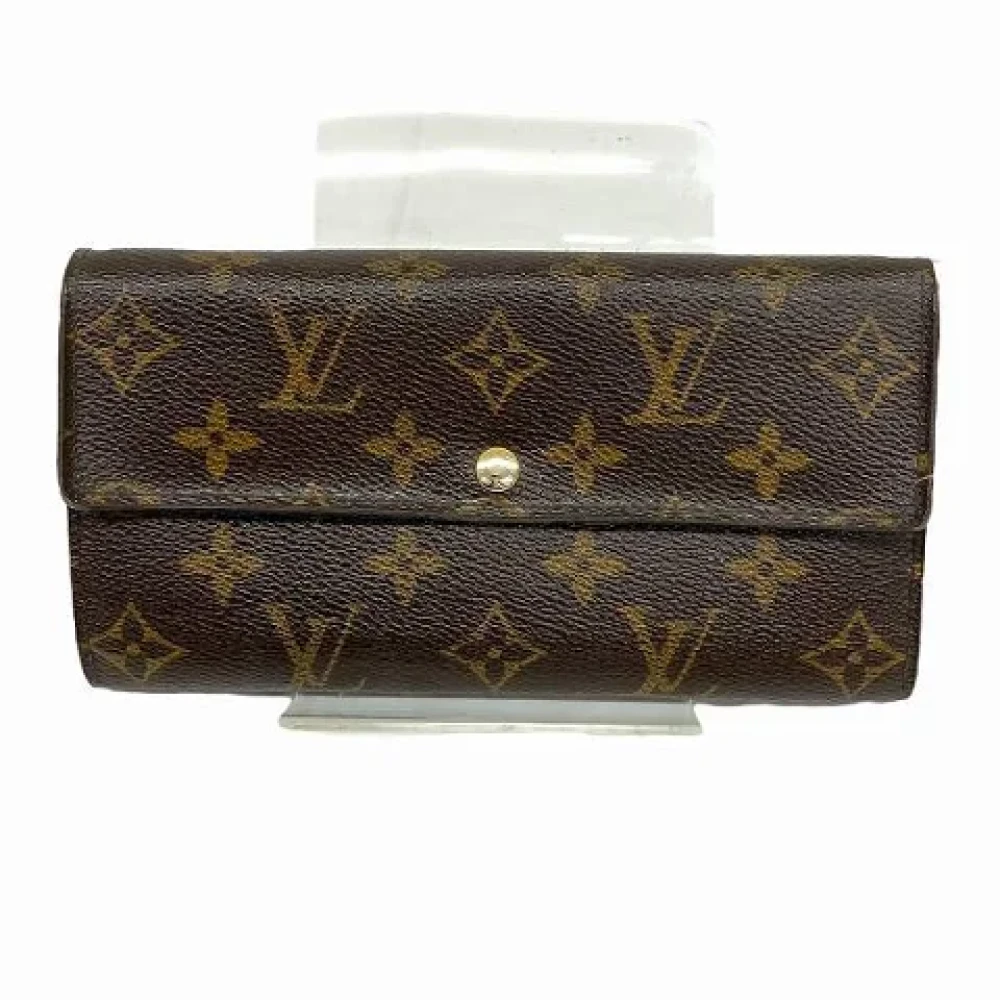 Louis Vuitton Vintage Pre-owned Canvas wallets Brown Dames
