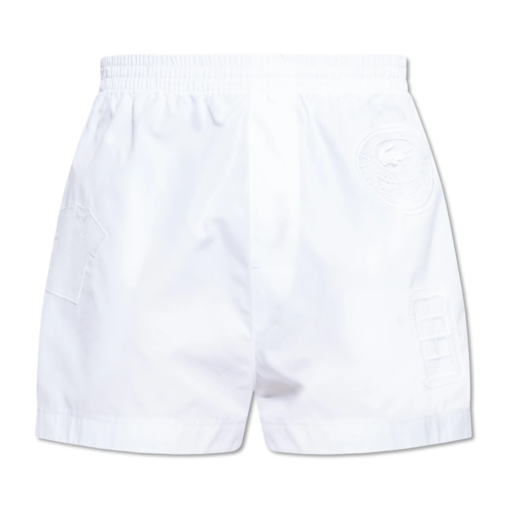 Lacoste Uomo Bianco Pantaloncini, L, New,