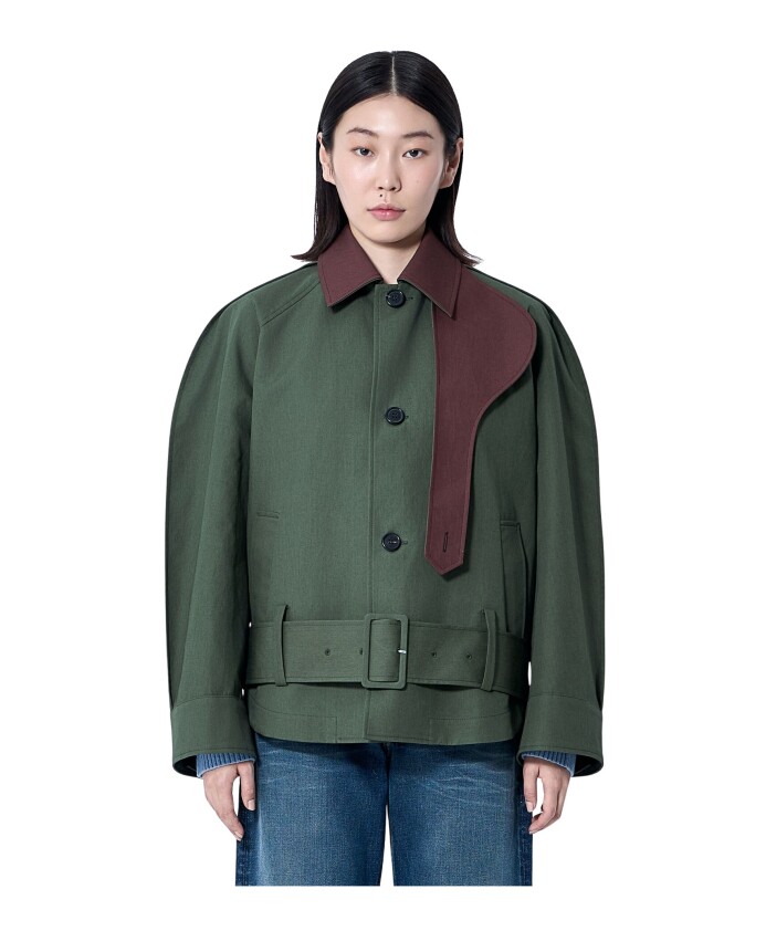 veste-blouson-en-coton-avec-ceinture