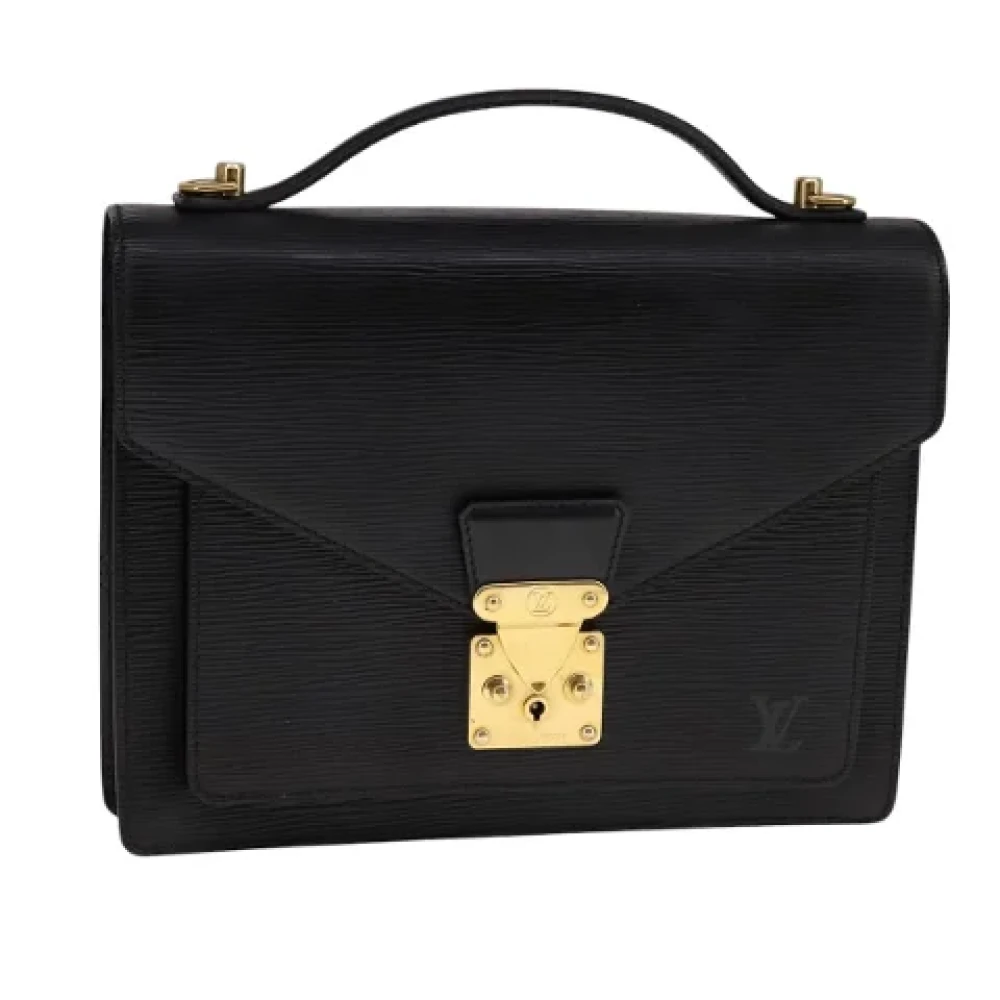 Louis Vuitton Vintage Pre-owned Leather handbags Black Dames