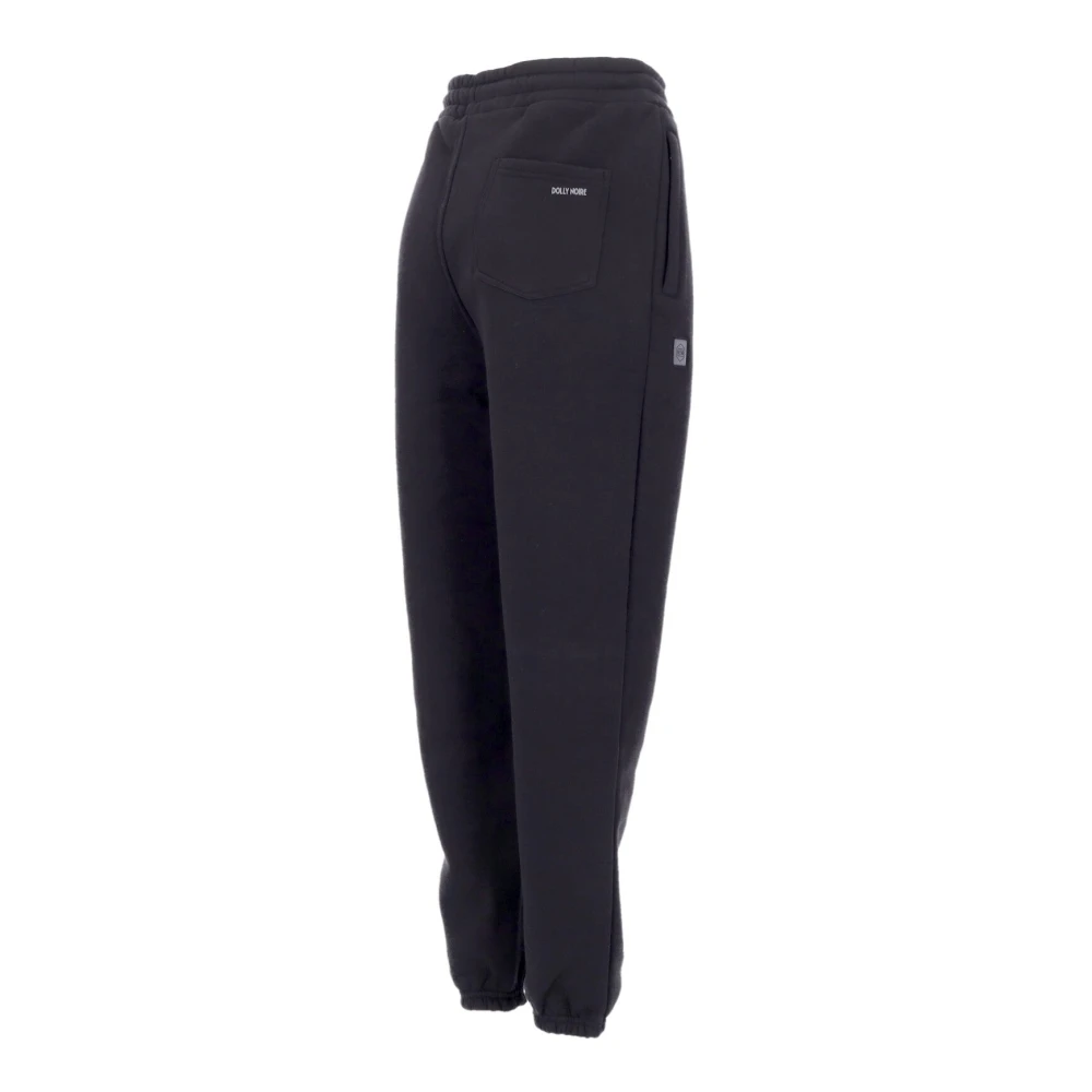 Dolly Noire Zwarte Fleece Sweatpants Elastische Taille Black Heren