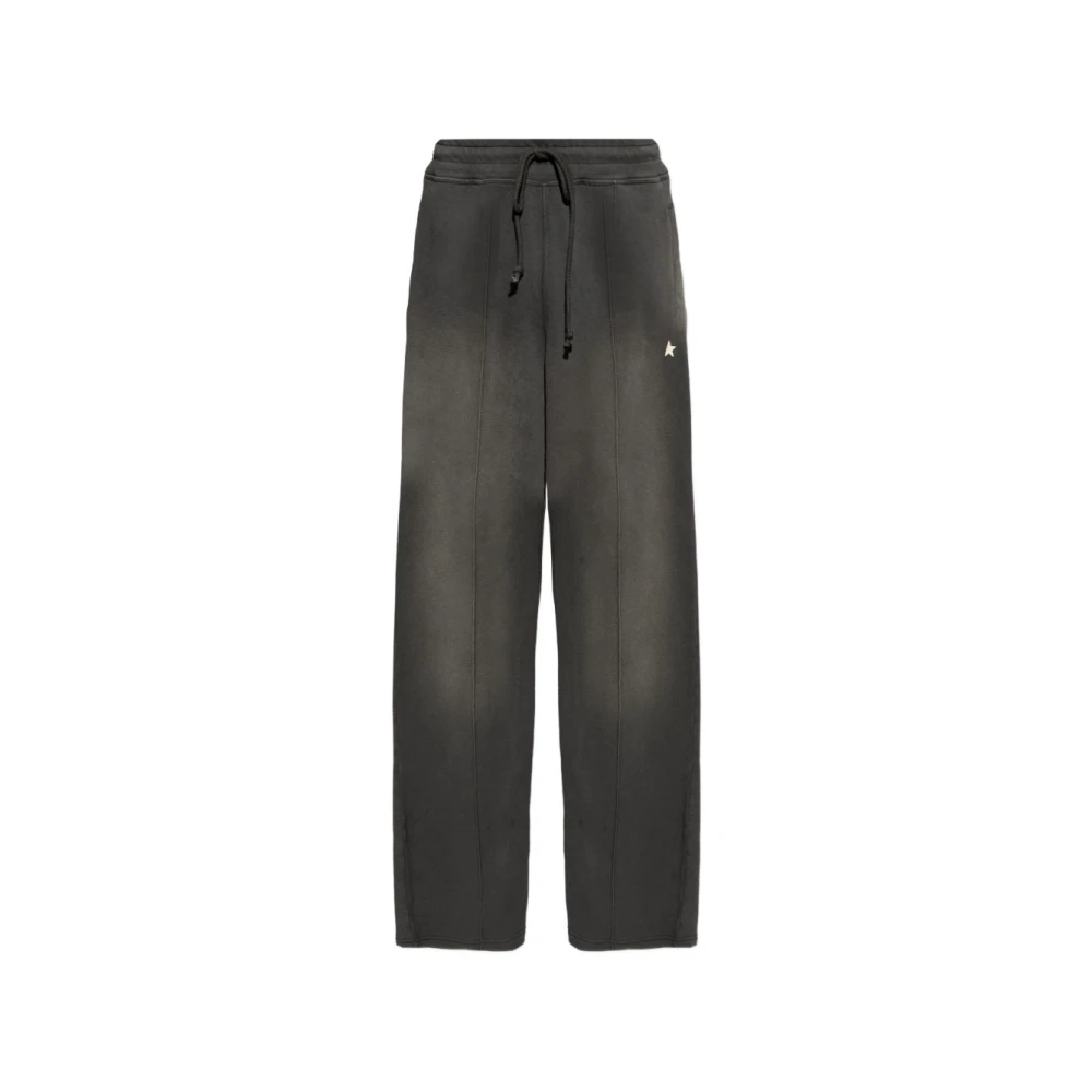 Golden Goose Mannelijk Grijs Broeken Heren, M, Katoen, Drawstring Star Broeken