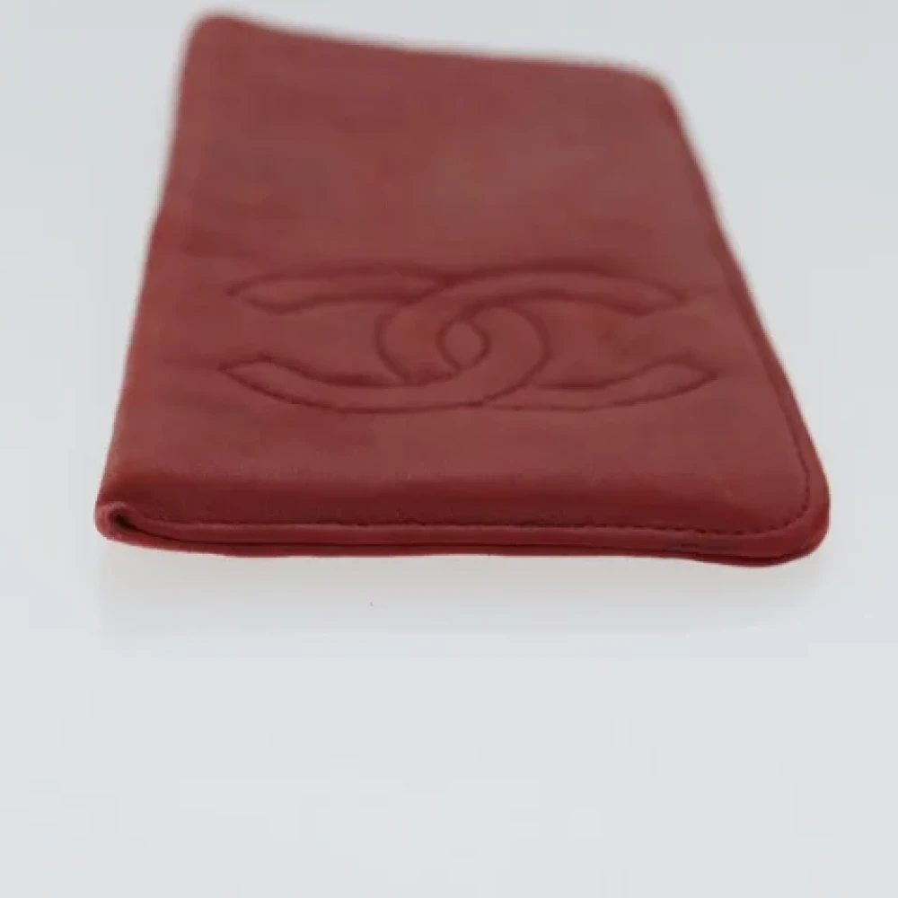 Chanel Vintage Pre-owned Leather pouches Red Dames