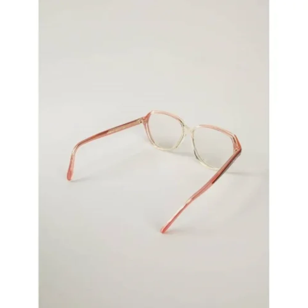 Yves Saint Laurent Vintage Pre-owned Acetate sunglasses Orange Dames