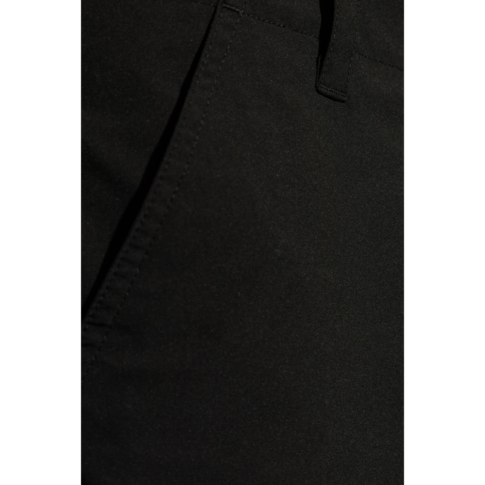 A.p.c. Broek met manchetten aangetrokken met trekkoorden Black Heren