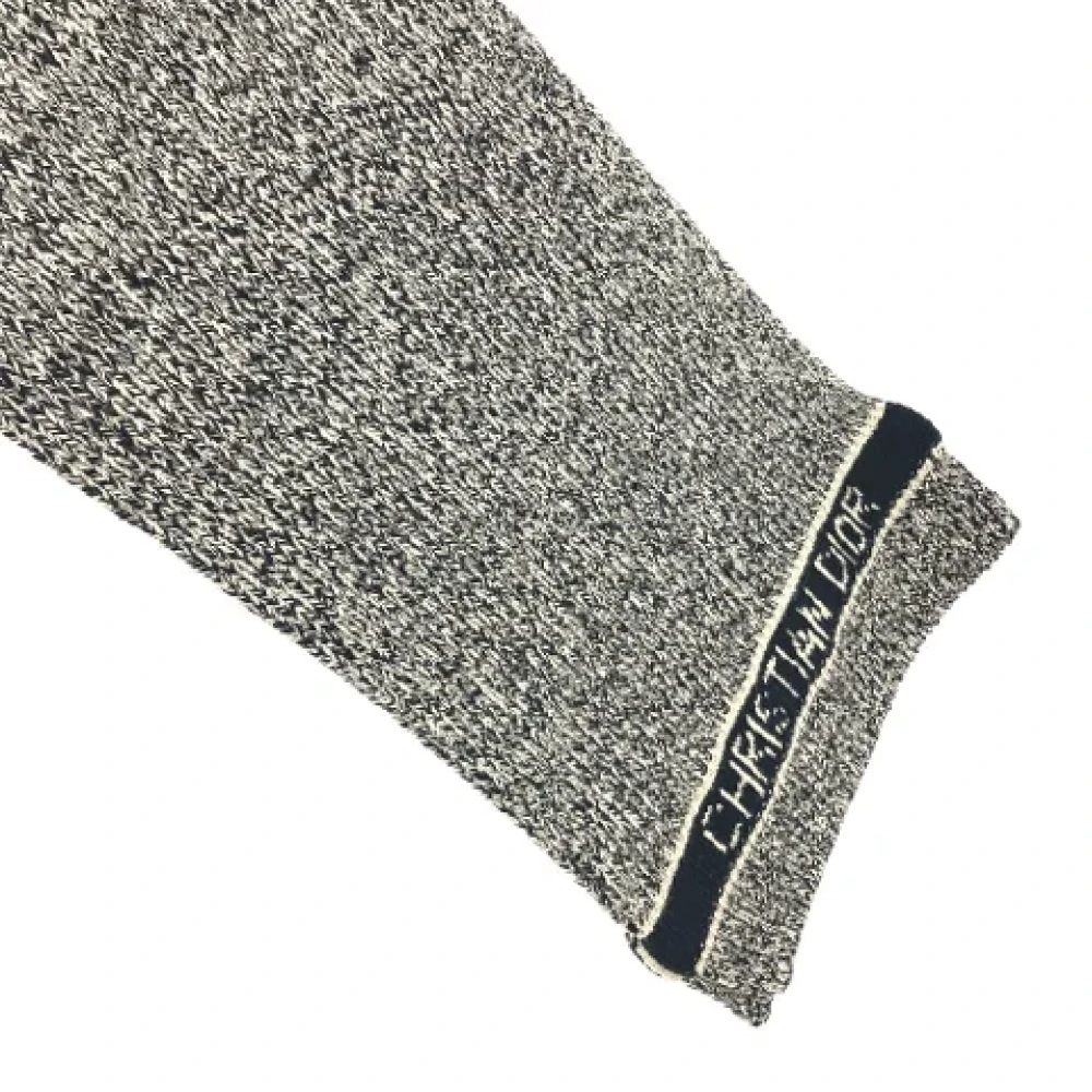 Dior Vintage Pre-owned Cashmere scarves Black Dames