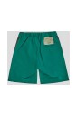 short-vert-en-coton-avec-bande-logo-elastiquee
