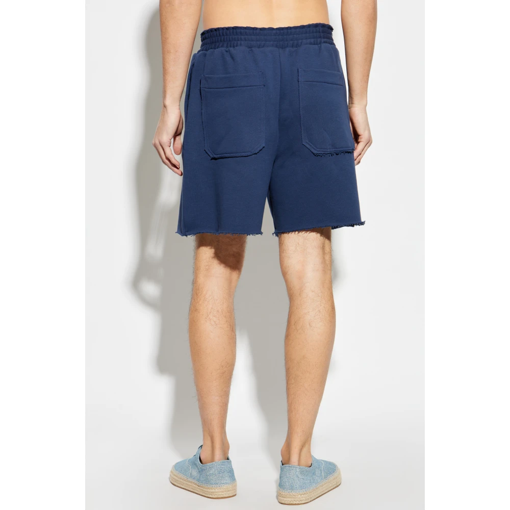 Helmut Lang Zweetshorts Blue Heren