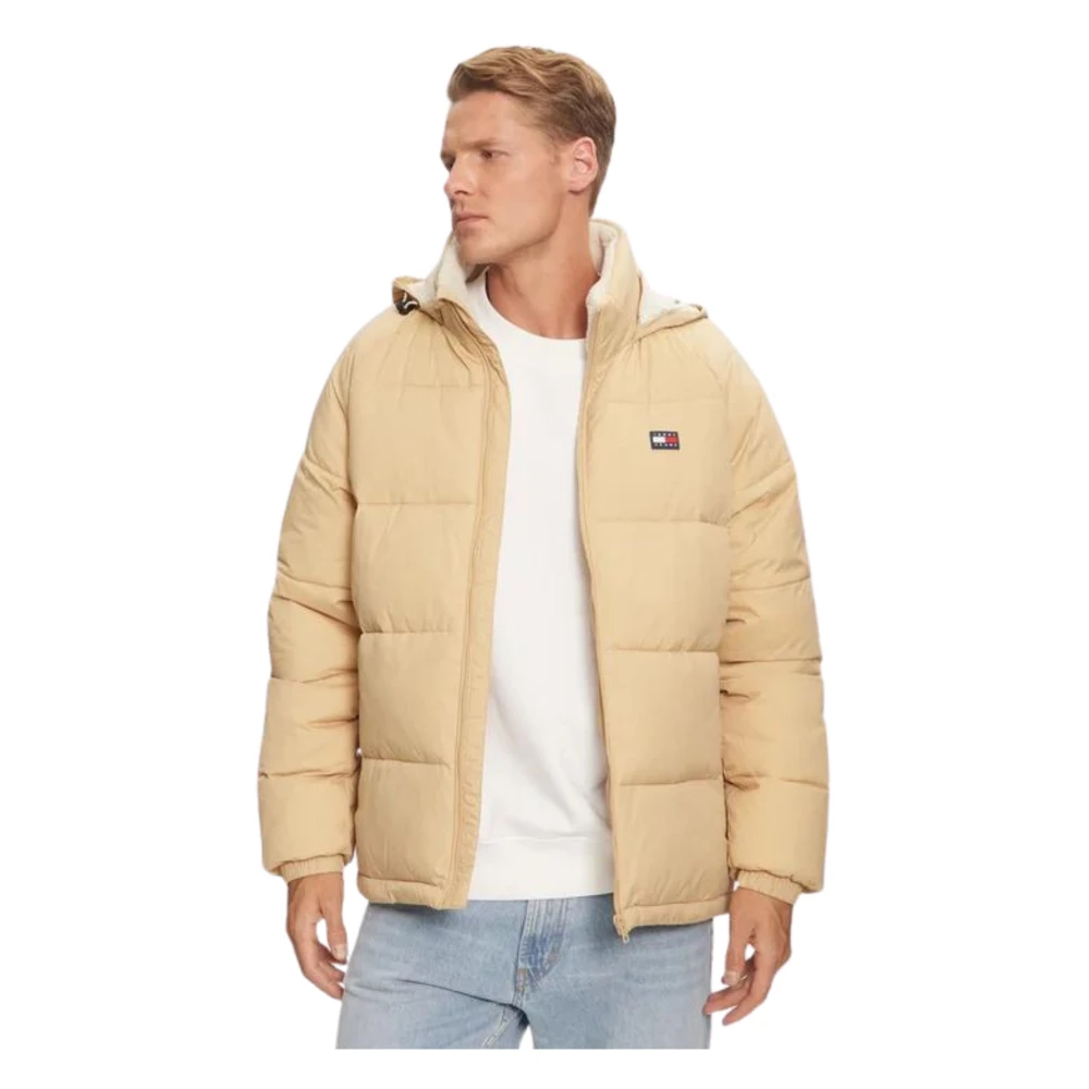 Tommy Hilfiger Beige Hooded Pufferjas Beige Heren
