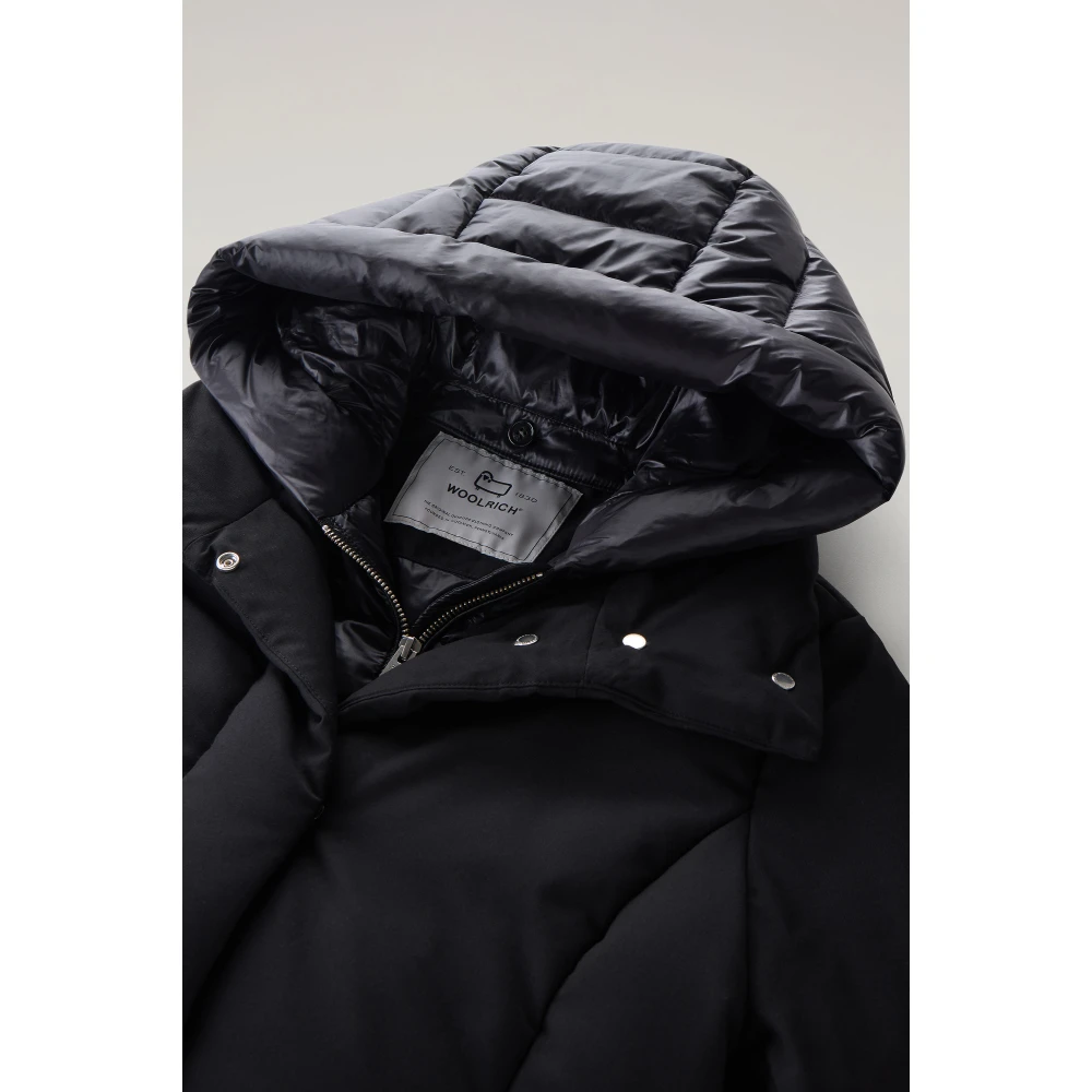 Woolrich Zwarte 2-in-1 Parka Jas Black Dames