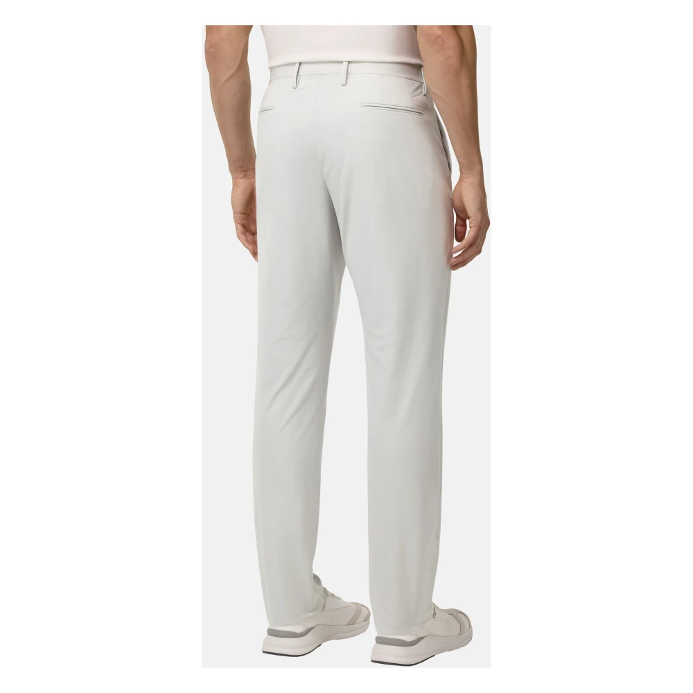 Boggi Milano B Tech B-Tech Stretch Nylon Broek Gray Heren