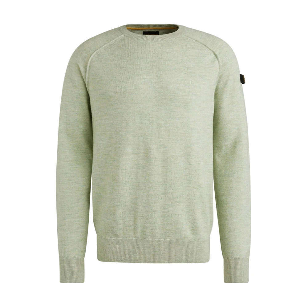 PME Legend R-neck Pullover Soft Blend Sweater Green Heren
